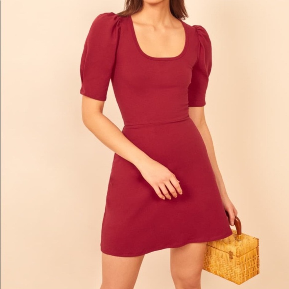 Reformation Elisha Dress in Sangre NWT